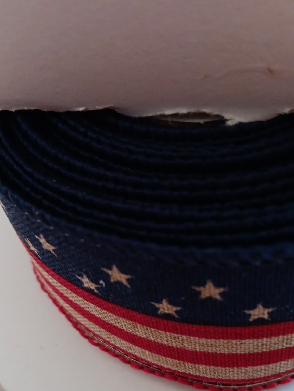 RG Ribbon Red Blue Cream Craft Ribbon - Picture 7 of 7
